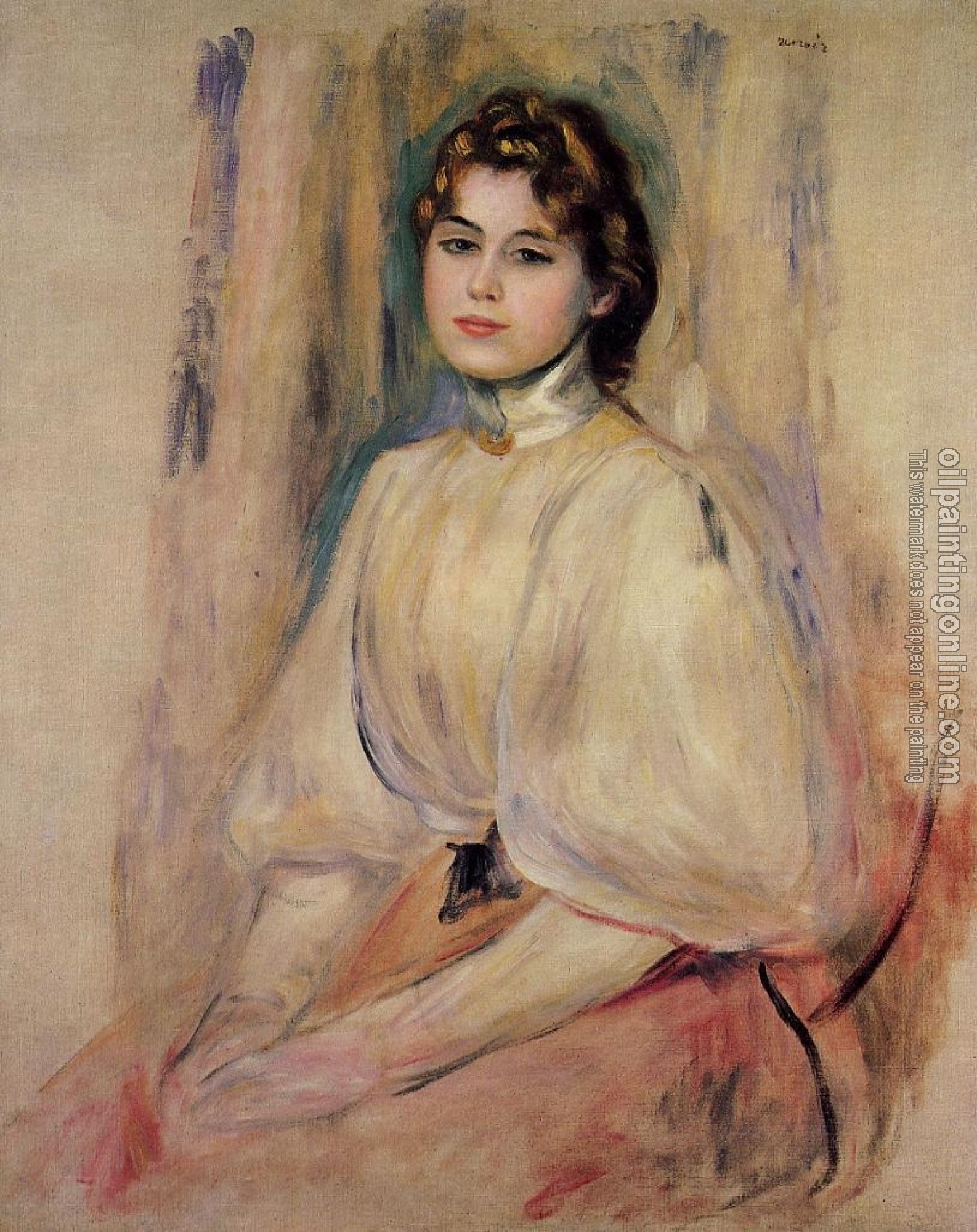 Renoir, Pierre Auguste - Seated Young Woman